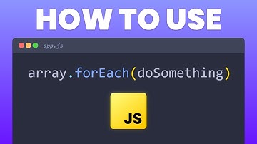 ForEach Loop Explained in 4 Minutes (JS Tutorial)