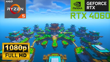 MINECRAFT RTX 4060 + Ryzen 5 5500 | Skywars con Shaders