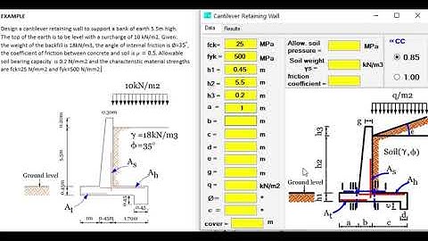 RETAINING WALL EUROCODE