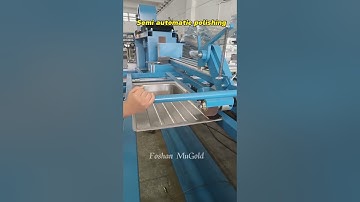 Polishing machine for stainless steel sink #polishingmachine #sheet metal polishing