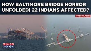 Baltimore Horror In Visuals: 22 Indians Aboard Ship That Crashed Into Bridge? Watch What Happened