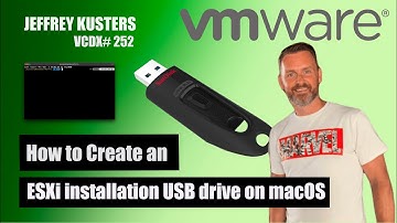 How to Create an #ESXi installation #USBdrive on #macOS