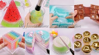 【ASMR】✨好きなスライムの音🪄【音フェチ】My favorite slime sound compilation 좋아하는 슬라임의 소리 정리