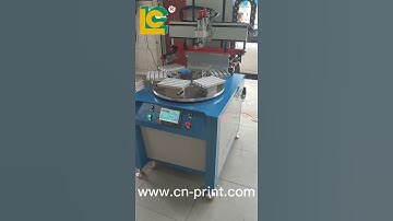 PLC contorl system Flat screen printing machine with conveyor LC-HR6006