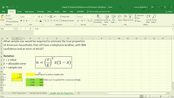 Excel Tutorial: Calculating Sample Size for Proportions in Excel