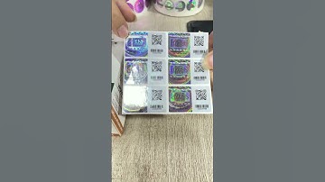 Stay Ahead of Counterfeiters with Our Advanced QR Code Security Holographic Sitckers