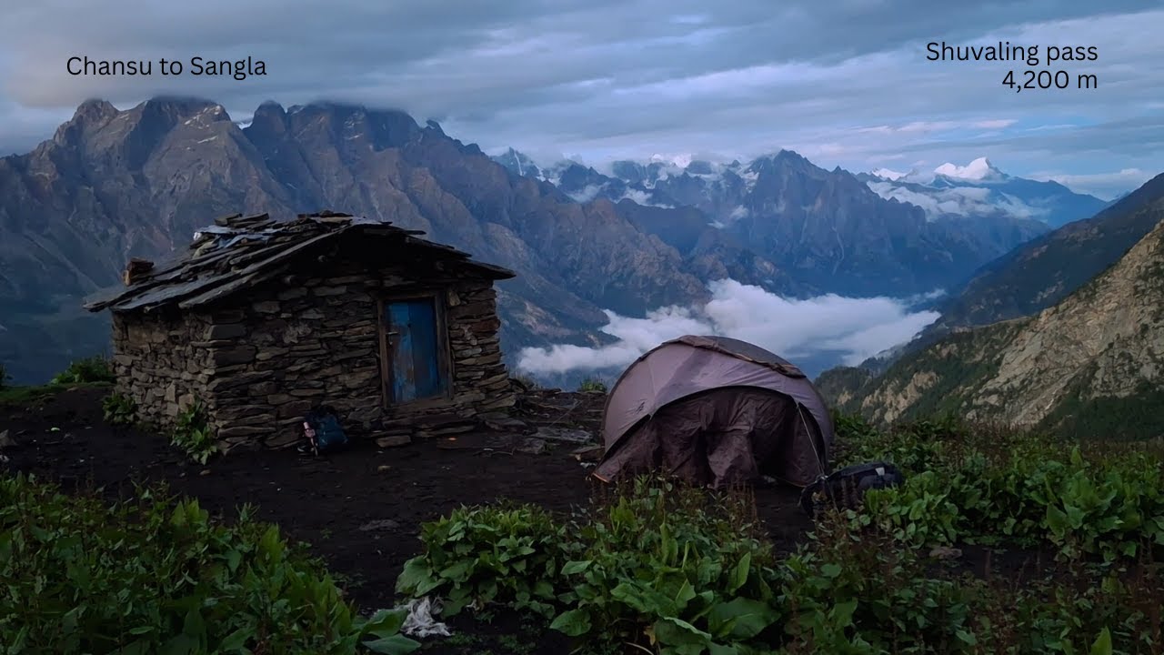 We crossed a 4,200 m Himalayan peak on Foot - Shuvaling trek (Chansu to Sangla)