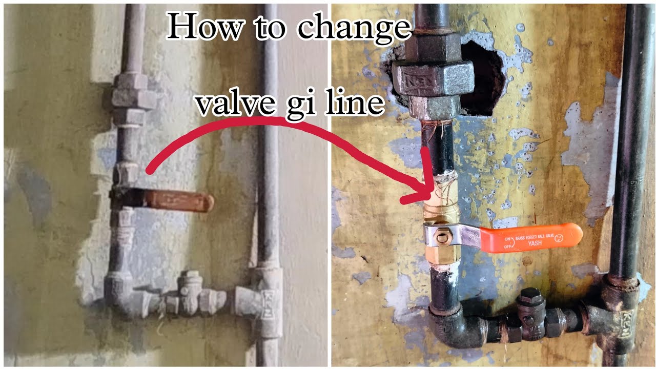 ball valve change gi pipe line plumber workinprogress upvcpipe 