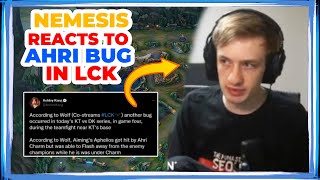 Nemesis Reacts to BUG During KT vs DK Series in LCK 🤫