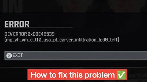 Dev Error 0xD8E46539 in Call of Duty | Working Solution for MW & Warzone (2025