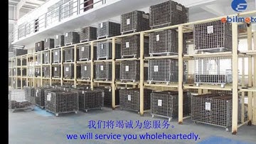 wire container,Foldable wire container,Wire mesh container,Galvanized wire container