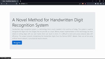 A Novel Method For Handwritten Digit Recognition System - Demo Video