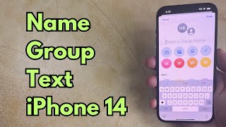 How to Name a Group Text on iPhone 14