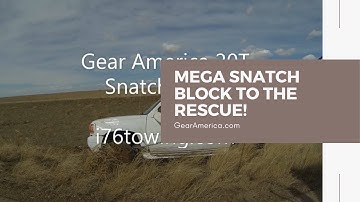 Mega Snatch Block to the rescue - i76 Towing recovering a rolled over Cadillac