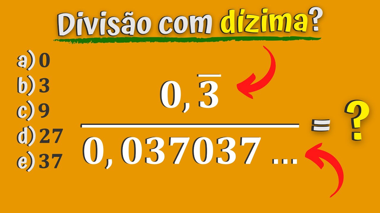 DÍZIMA PERIÓDICA E FRAÇÃO GERATRIZ \Prof. Gis/  Dízima periódica,  Conjuntos numéricos, Matemática