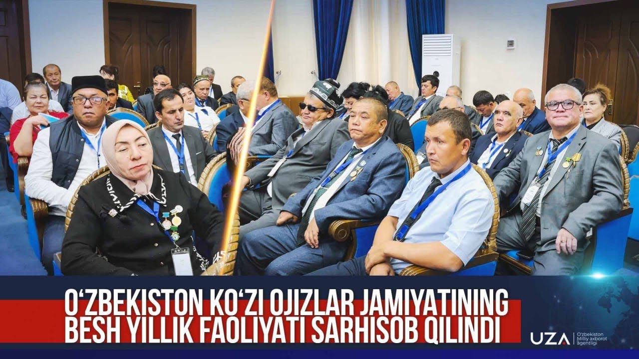 Oʻzbekiston koʻzi ojizlar jamiyatining besh yillik faoliyati sarhisob qilindi