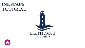 Inkscape tutorial lighthouse logo design