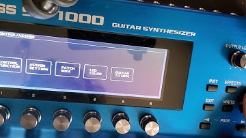 SY-1000 Control and Assignment Menu