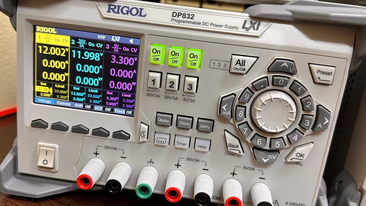 Rigol DP832 - DP832A mój nowy zasilacz laboratoryjny - YouTube