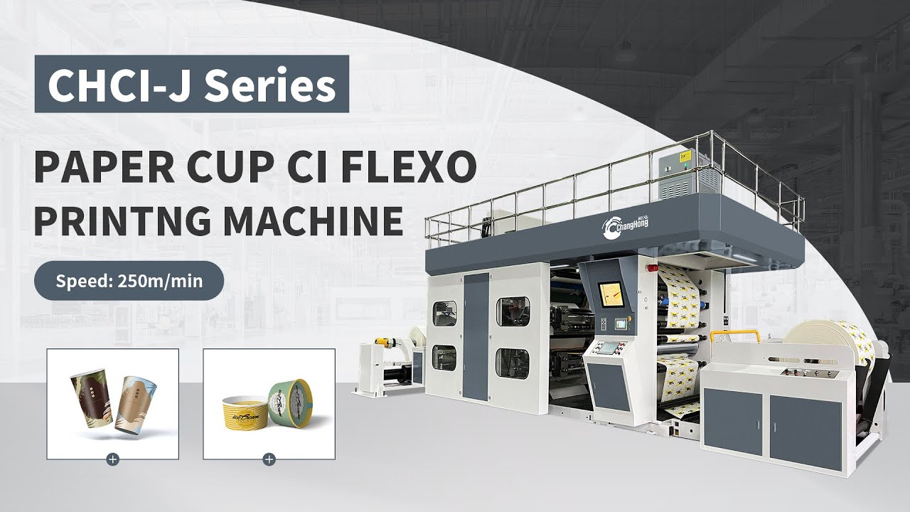 4/6/8color paper cup flexo printing machine/flexographic printing