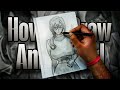 How to draw Anime Girl Step by Step | Drawing Anime Girl | Anime Drawing