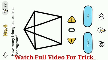 Brain Out Level 6 How many triangle are in a Pentagram