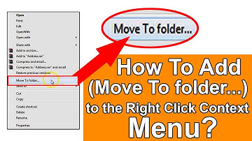 How to Add “Move to Folder  to the Right Click Context Menu - Technical Yuf