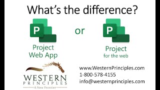 Project for the web or Project Web App (PWA)?  What's the difference?