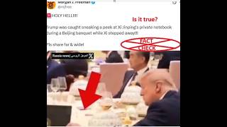 Did Donald Trump really peek into Xi Jinping’s private notebook? Here's the truth