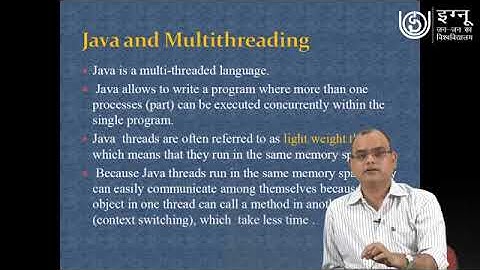 IGNOU Live Session on "Multithreading in JAVA" for MCS-24, BCA/MCA Students