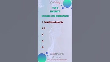 🛡️ Protect Your WordPress Site! Top 5️⃣ Security Plugins for Enhanced Website Security 🌐💻