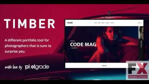 Preview TIMBER An Unusual Photography WordPress Theme TFx