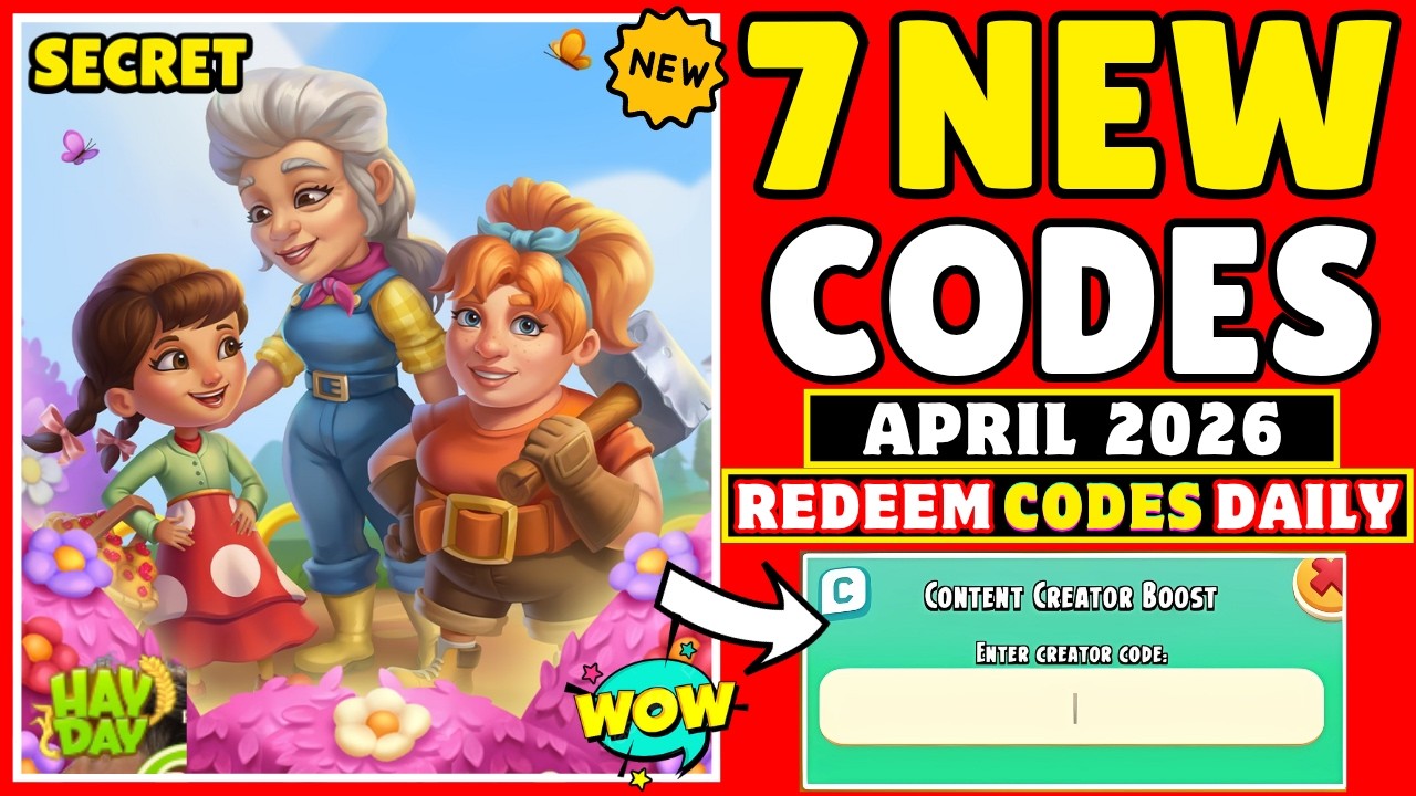 💥 April Codes 💥 Hay Day Free Diamonds 2026 ☑️ New QR Code Gift Revealed ...