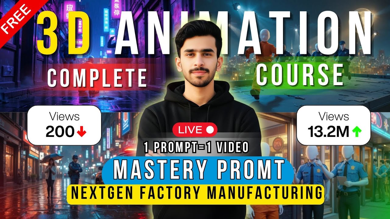 LIVE Class: NextGen Factory Manufacturing AI & Robotics in Production | Free Course | TECH HA FAIZAN