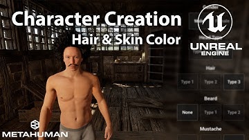 Unreal Engine 5 Tutorial - Character Creation System Part 3: Hair & Skin Color