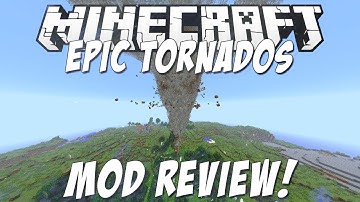 Minecraft Review: Epic Tornado Mod (TIDAL WAVES, FLYING MOBS, AND TORNADOES!)