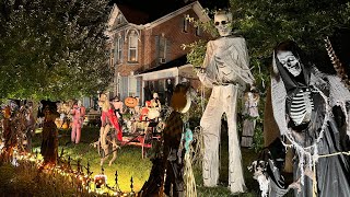 Halloween 2023 My Neighbors Amazing Yard Haunt Display