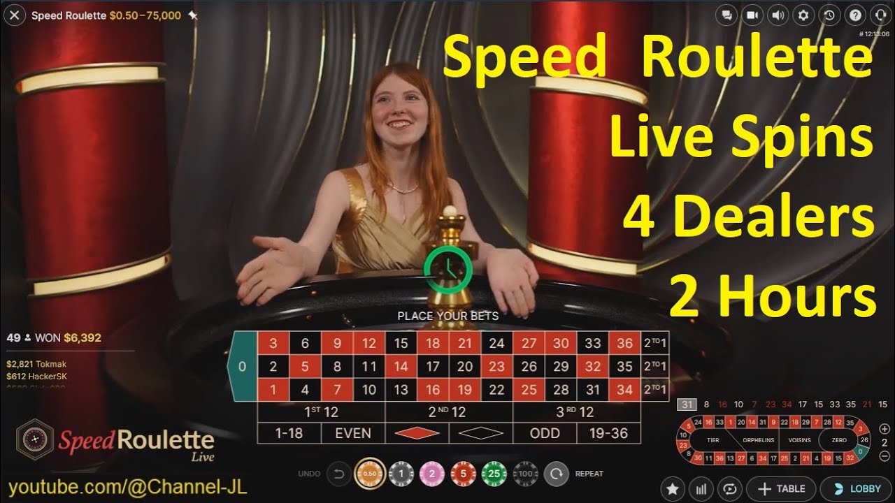 Speed Roulette Live Spins 4 Dealers 2 Hours 2025-02-15 - YouTube