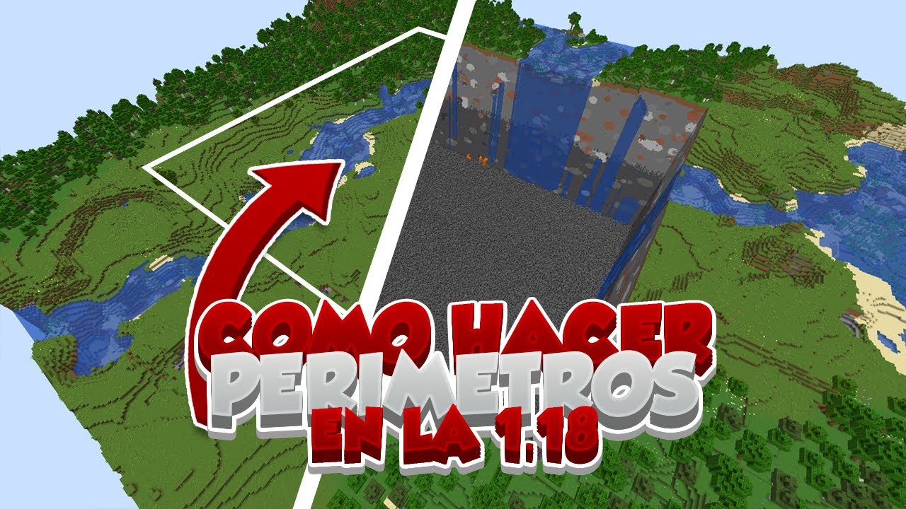 Como HACER PERIMETROS en Minecraft 1.18 Minecraft 1.19 1.18.1 1.