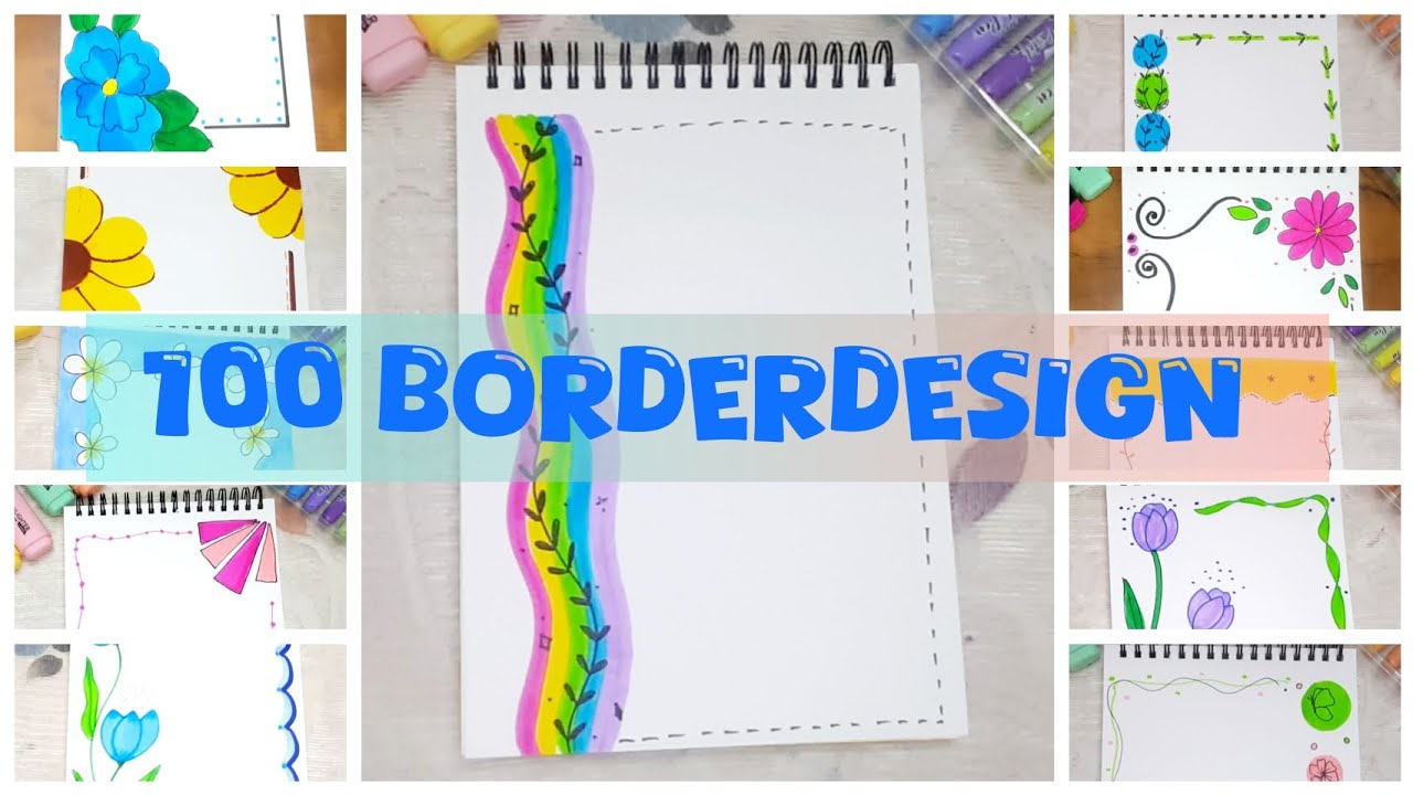 100 Amazing Border Design Ideas || Border ideas | handmade | viral please