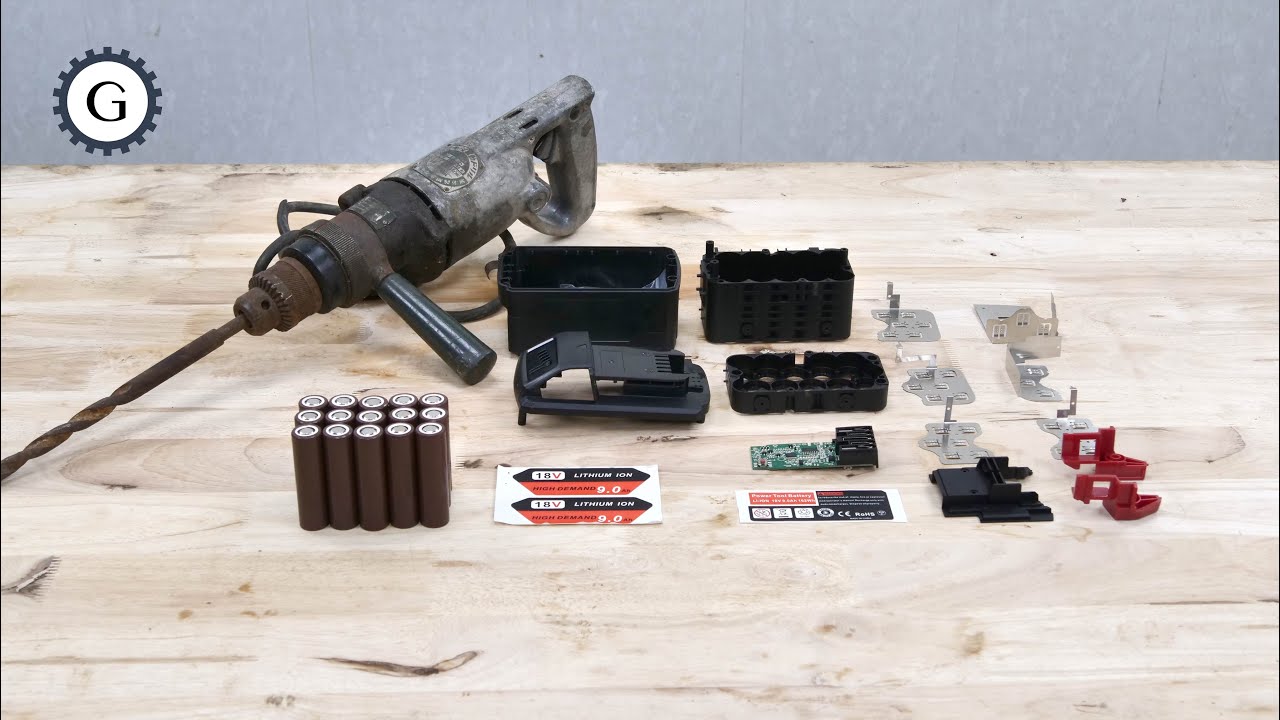 Vintage Electric Hammer Drill Restoration and Conversion from 100V to