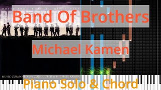 🎹Band Of Brothers, Solo &amp; Chord, Michael Kamen, Synthesia Piano