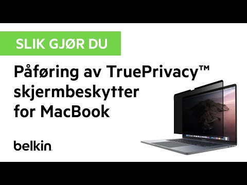 Slik gjør du det: Påføring av TruePrivacy™-skjermbeskytter for MacBook