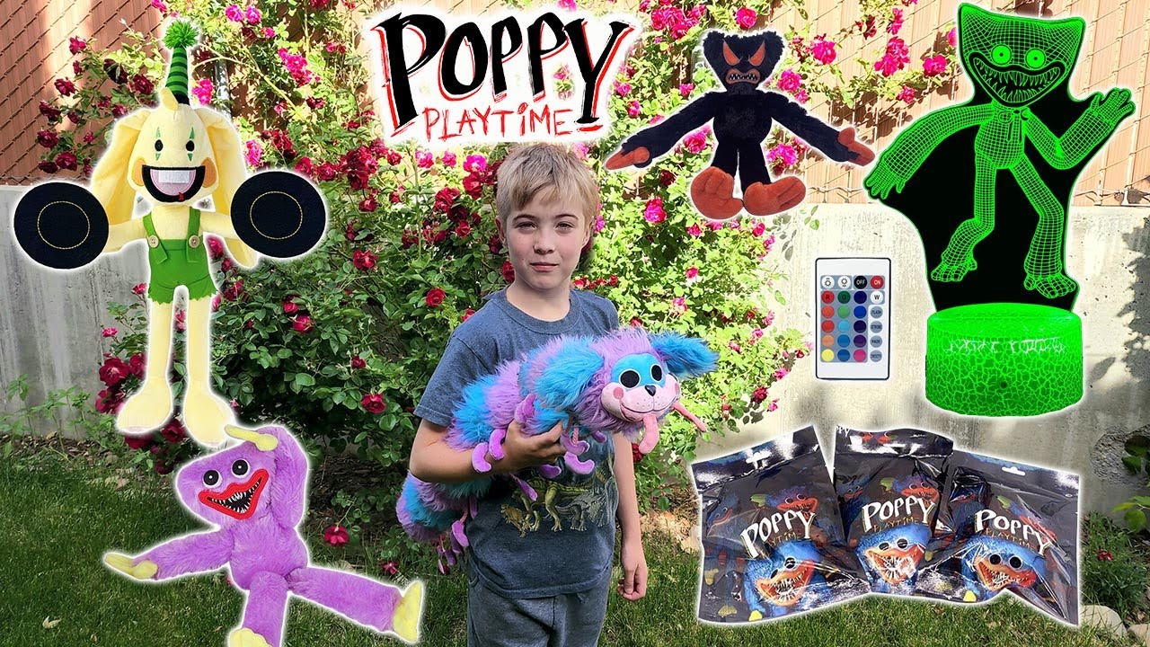 New Poppy Playtime Plush & Toys! PJ Pug-A-Pillar, Bunzo, Blind Bags, Huggy  Wuggy.exe & Night Light 