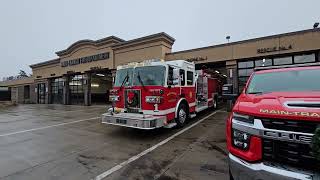 Main Transit fire Engine 1 pulling out