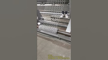 the mesh rolling systems of the hexgonal wire netting machine #video #youtube