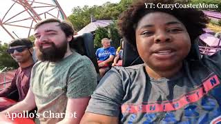 Busch Gardens Williamsburg Coaster Vlog!!  Front seat POV on Pantheon, Griffon, Alpengeist + more!