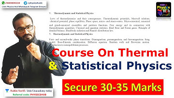 Secure 30-35 Marks in Thermal and Statistical Physics in CSIR-NET 2021 Physics Exam | Physics Hub