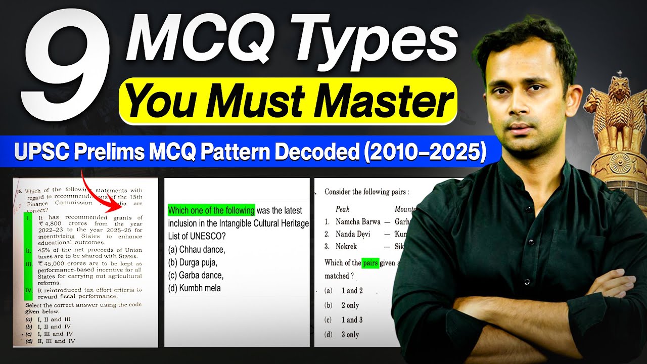Stop Guessing in UPSC Prelims! Master 26 MCQ Types & Score +15 Marks