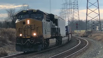day bound brook NS 32G CSX stack train and plenty NJT